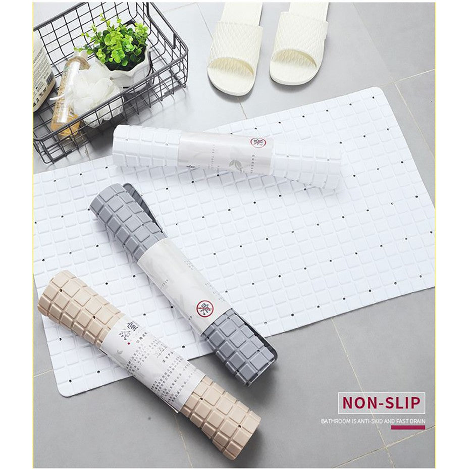 Anti-Slip Bathroom Floor Mat with Suction Cups - Enhanced Shower Safety